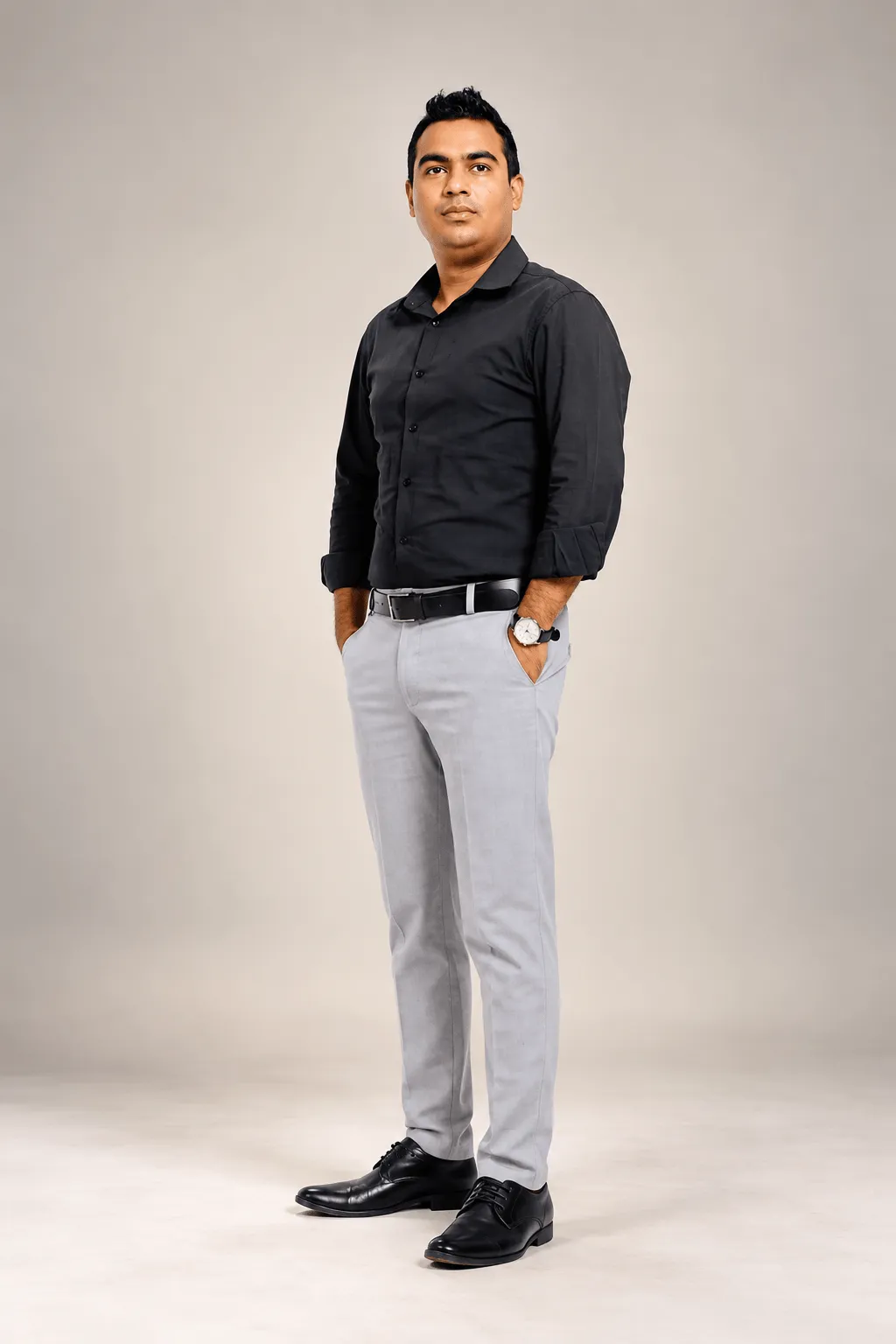 Tailored shirt and trousers