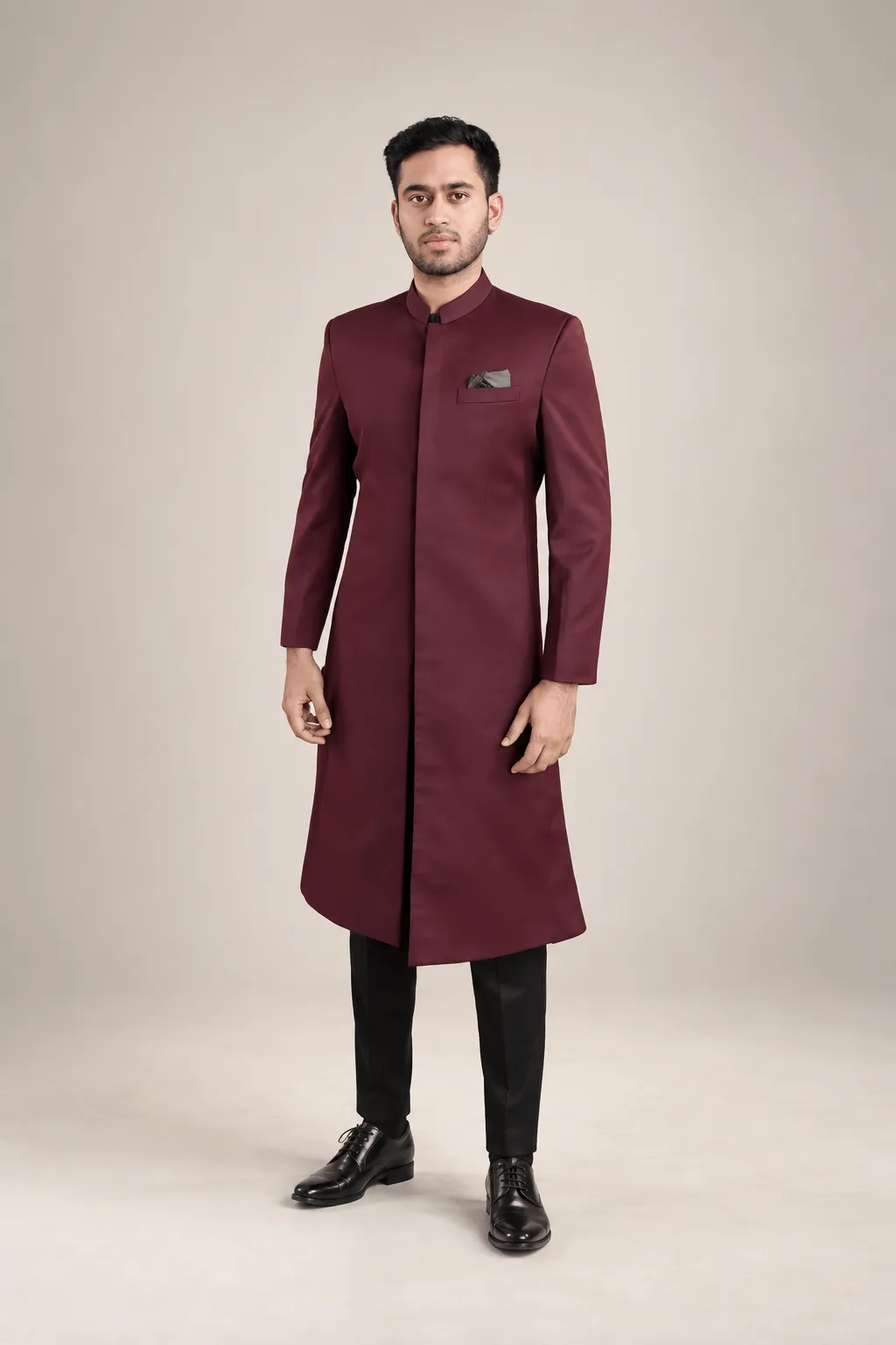 Maroon sherwani